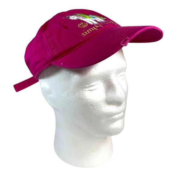 Simply Southern Hot Pink Unicorn "Simply Magical" Embroidered Hat One Size - Picture 2 of 7